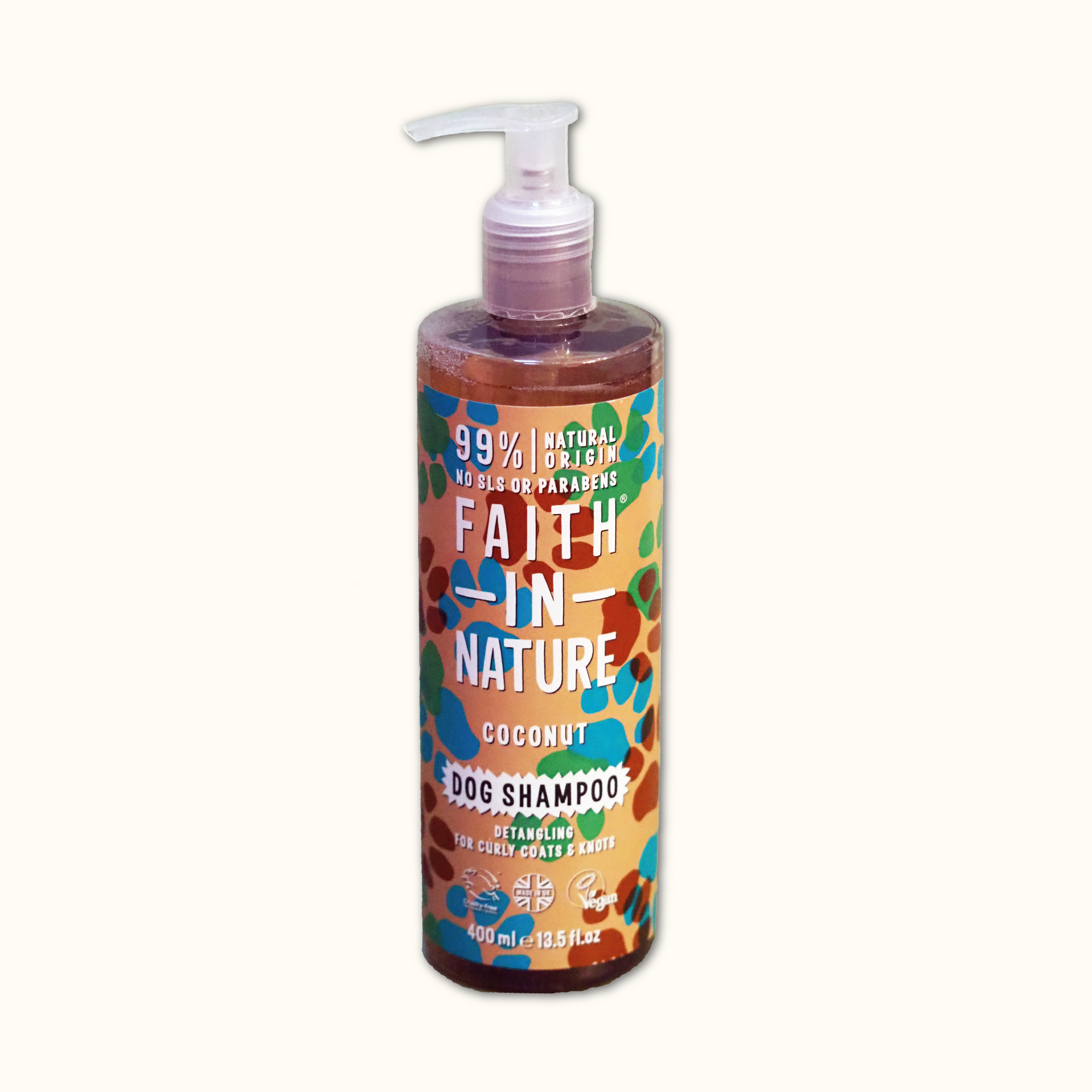 Faith in Nature Dog Shampoo Coconut detangling and hydrating Poodle Bear